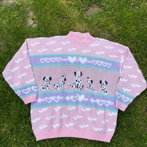 Super Rare Adele 80s Metallic and Pastel Hand Made Sweater size M-L